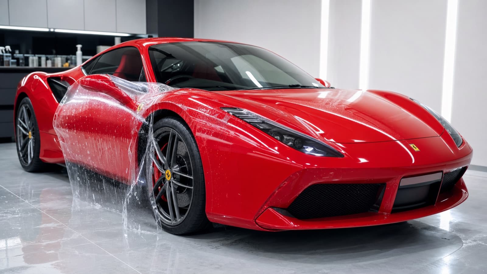 Ferrari 488 protejat cu PPF full body la D&S Auto Suceava
