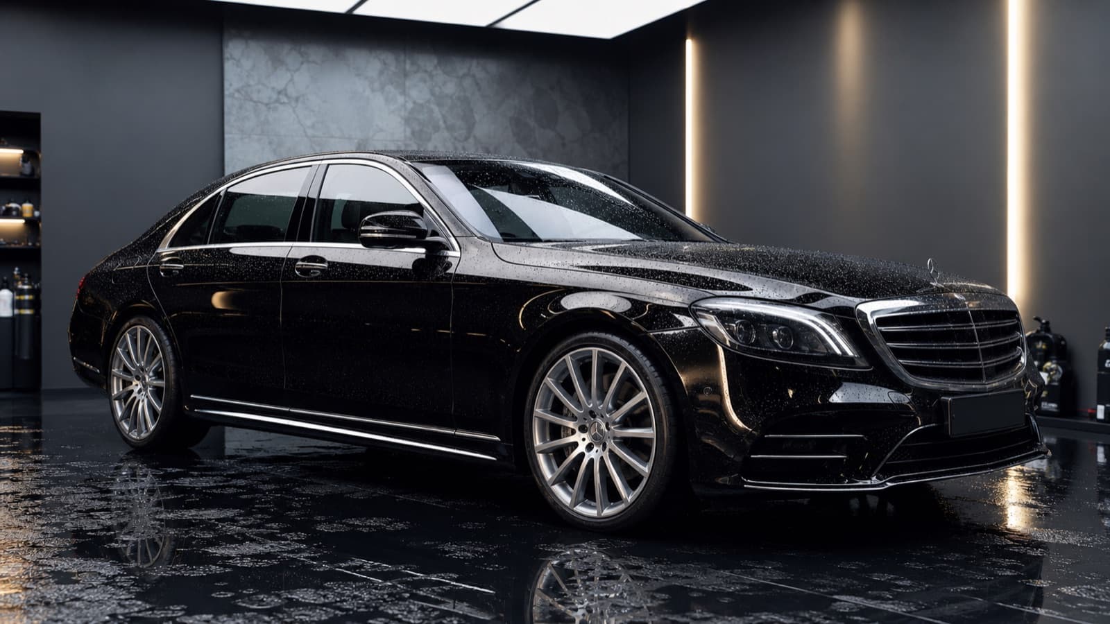 Mercedes-Benz S-Class cu tratament ceramic aplicat de D&S Auto Suceava